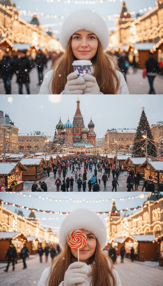 новогодний триптих на красной площади