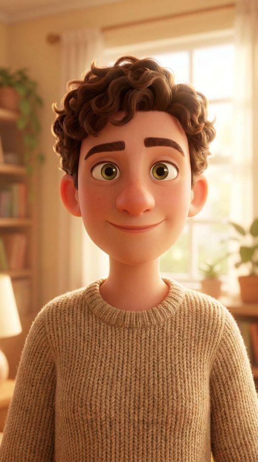 ребенок в стиле pixar 3d по фото