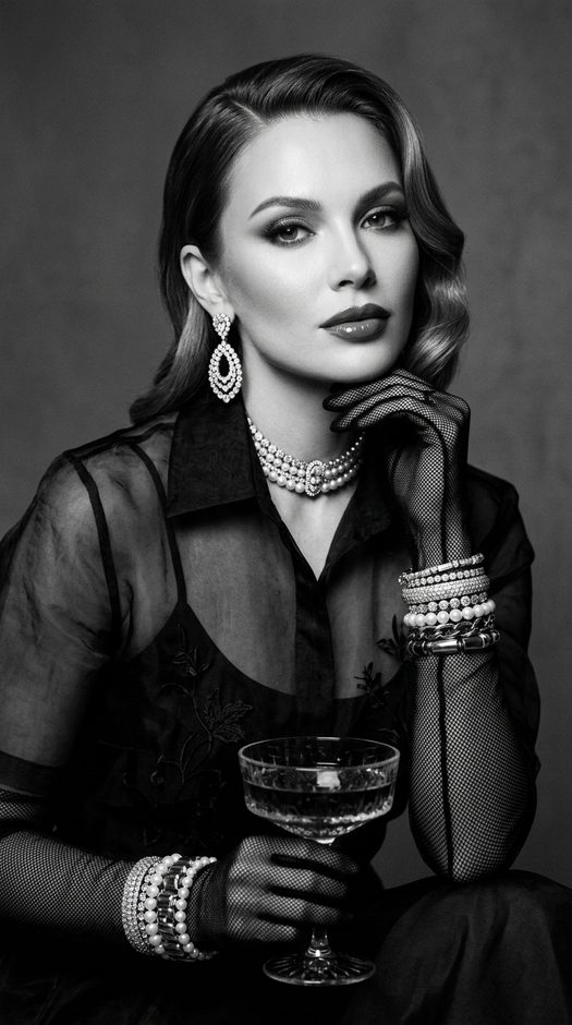 черно белая fashion фотосессия в стиле vogue