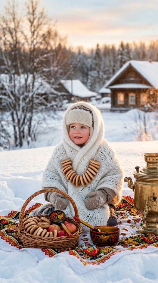 zimnyaya-fotosessiya-rebenka-s-samovarom-i-sushkami
