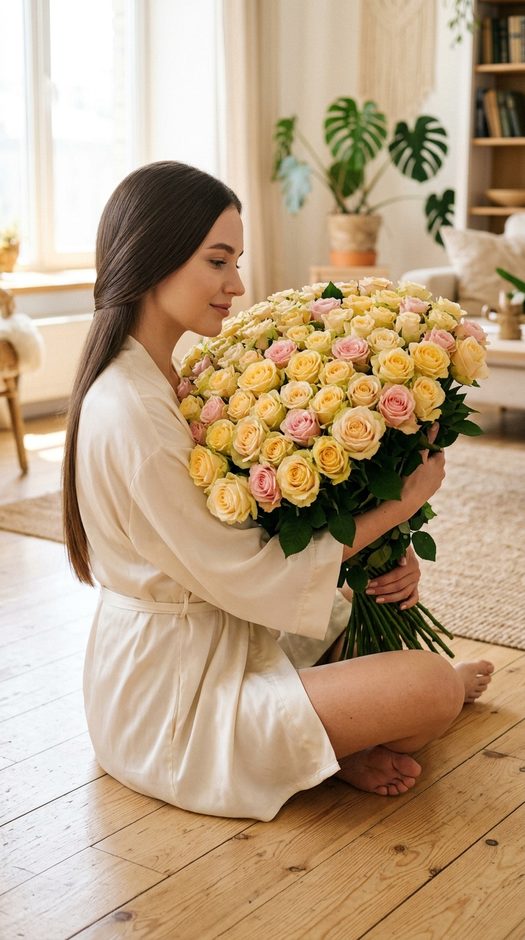 devushka-s-1000-roz-gloriya-dey-v-svetloy-komnate