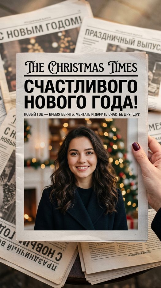 novogodnyaya-oblozhka-gazety-s-portretom-devushki