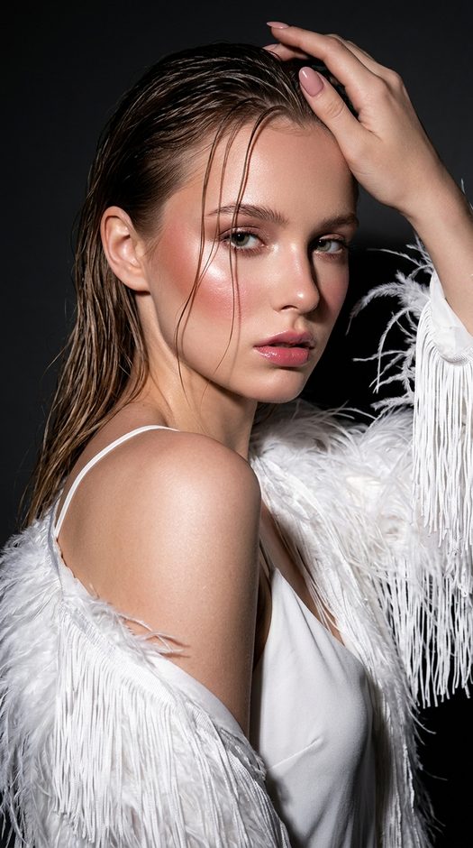 Драматичная fashion фотосессия крупным планом