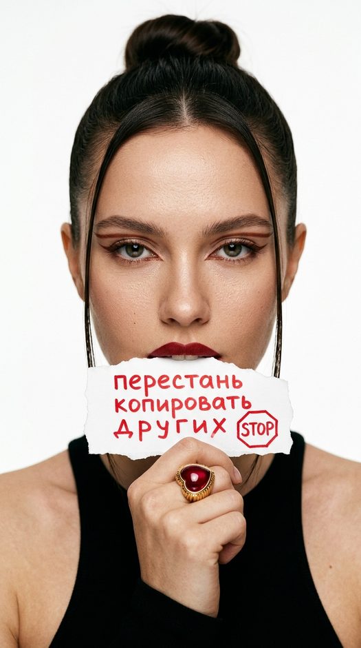 byuti-fotosessiya-s-bumagoy-stop-i-koltsom-s-rubinom