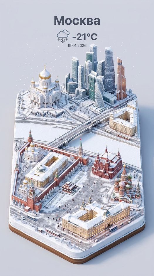изометрическая москва с погодой