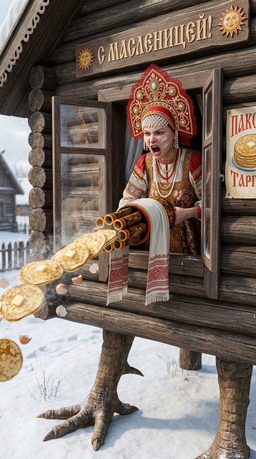 масленица в избушке на курьих ножках