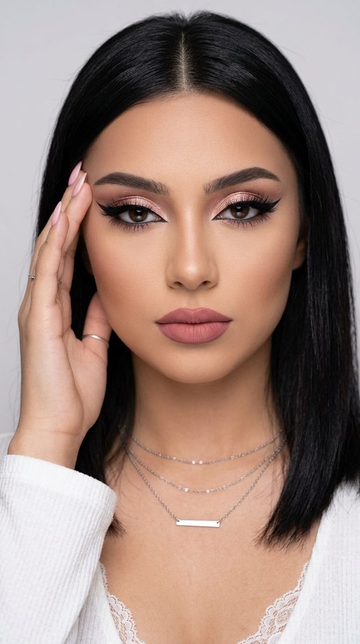 бьюти фотосессия крупным планом с cut crease